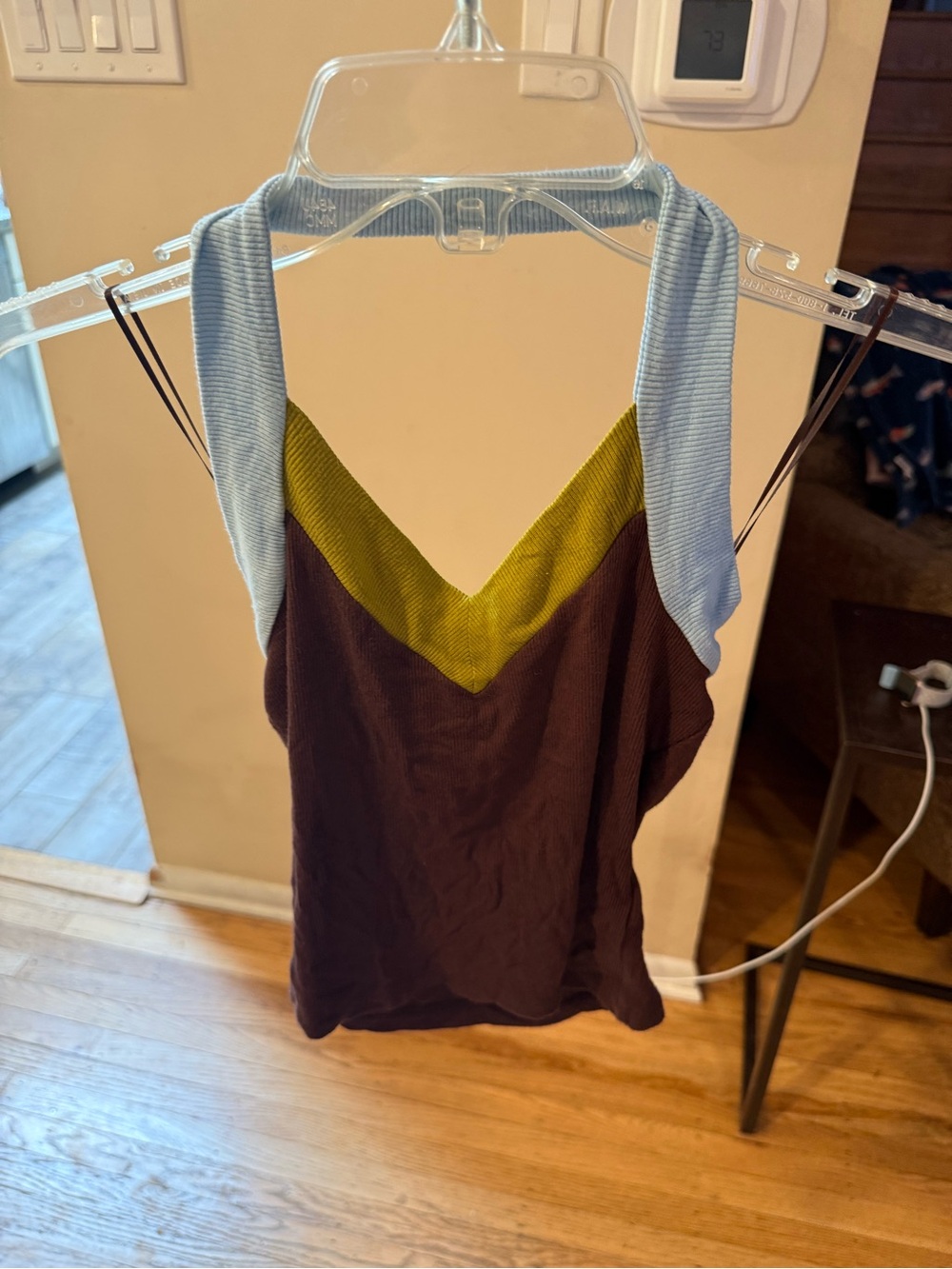 Silence + Noise Colorblock Halter Tank Top Size M
